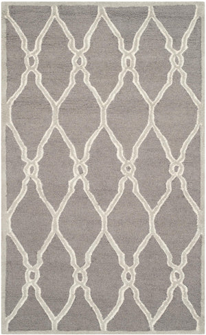 Contemporary Area Rug, CAM352D, 120 X 180 cm in Dark Grey / Ivory