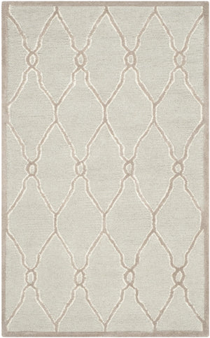Contemporary Area Rug, CAM352L, 90 X 150 cm in Light Grey / Ivory