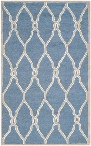 Contemporary Area Rug, CAM352M, 90 X 150 cm in Navy / Ivory
