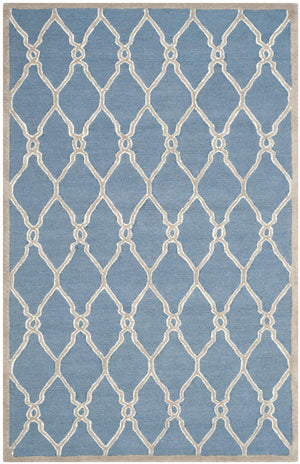 Contemporary Area Rug, CAM352M, 120 X 180 cm in Navy / Ivory
