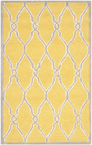Contemporary Area Rug, CAM352Q, 120 X 180 cm in Gold / Ivory