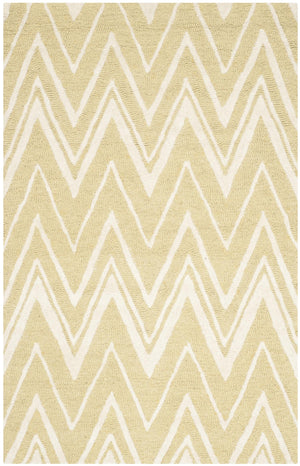 Contemporary Area Rug, CAM711L, 90 X 150 cm in Light Gold / Ivory