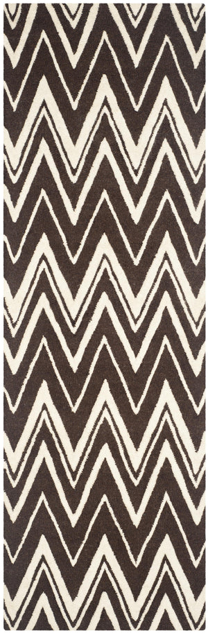 Contemporary Runner Rug, CAM711R, 62 X 240 cm in Brown / Ivory