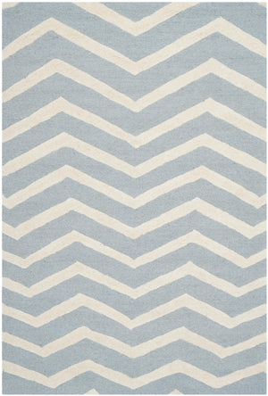 Contemporary Area Rug, CAM714B, 120 X 180 cm in Blue / Ivory