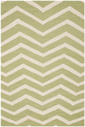 Contemporary Area Rug, CAM714C, 120 X 180 cm in Green / Ivory