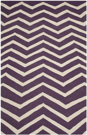Contemporary Area Rug, CAM714P, 200 X 300 cm in Purple / Ivory