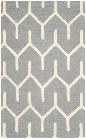 Contemporary Area Rug, CAM720D, 120 X 180 cm in Dark Grey / Ivory
