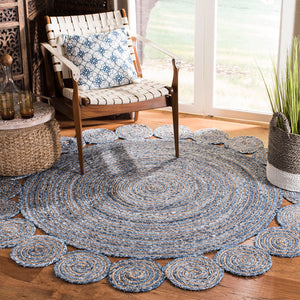 Safavieh Cape Cod Rug Collection CAP211L - Blue / Natural