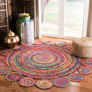Safavieh Cape Cod Rug Collection CAP211Q - Red / Multi