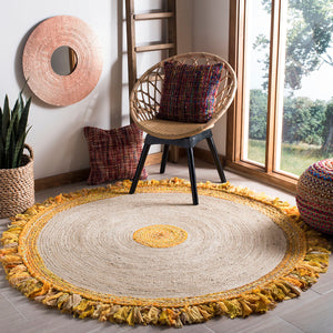 Safavieh Cape Cod Rug Collection CAP212D - Gold / Natural