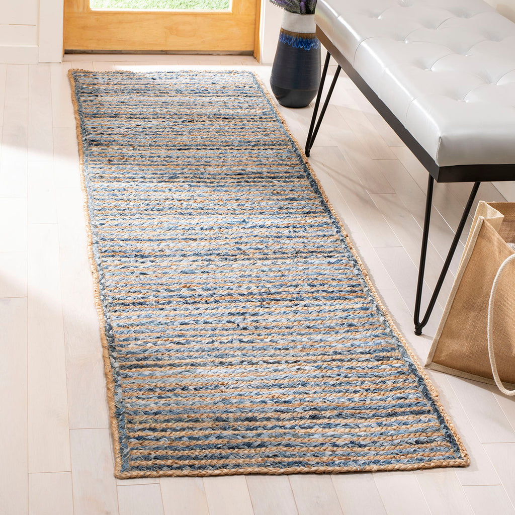 Safavieh Cape Cod Rug Collection CAP250A - Natural / Blue