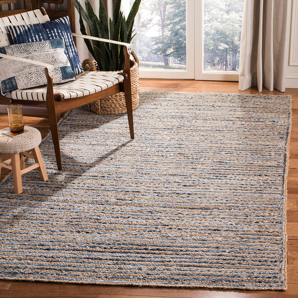 Safavieh Cape Cod Rug Collection CAP250A - Natural / Blue