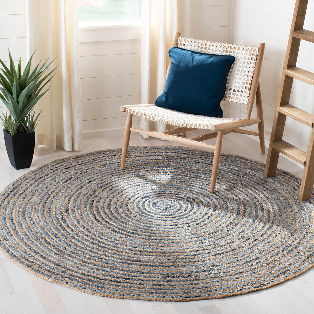 Safavieh Cape Cod Rug Collection CAP250A - Natural / Blue