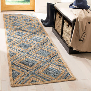 Safavieh Cape Cod Rug Collection CAP354A - Natural / Blue