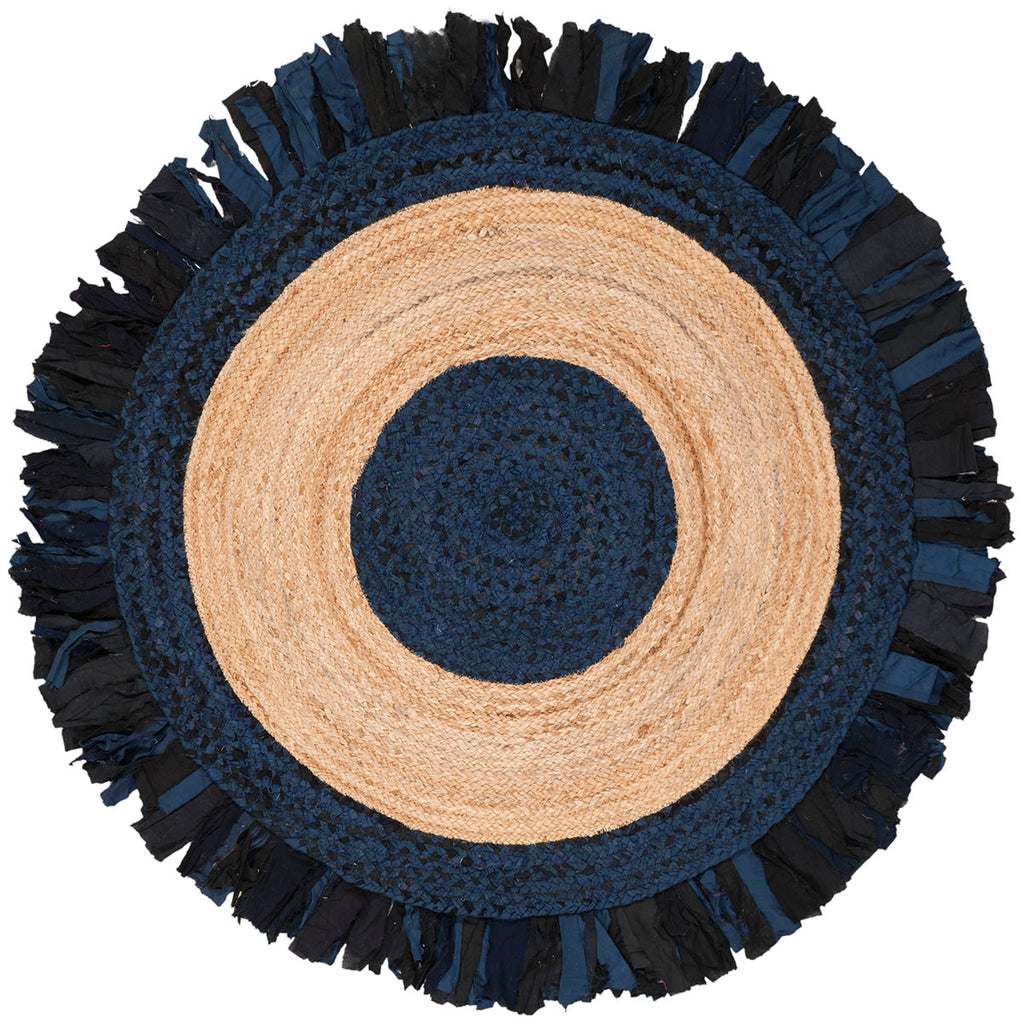 Safavieh Cape Cod Rug Collection CAP701N - Navy / Natural