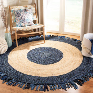 Safavieh Cape Cod Rug Collection CAP701N - Navy / Natural