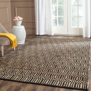 Safavieh Cape Cod Rug Collection CAP822A - Black / Natural