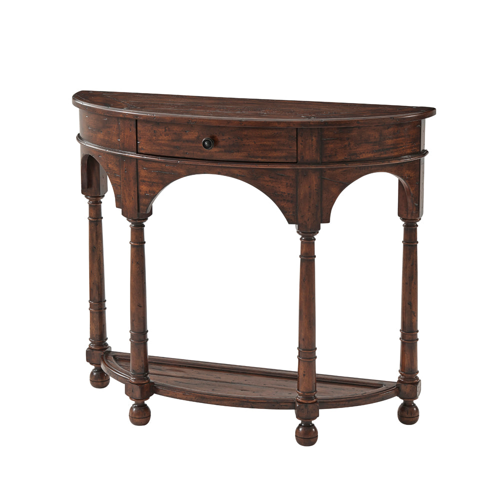 The Bowfront Country Console Table | Theodore Alexander - CB53003