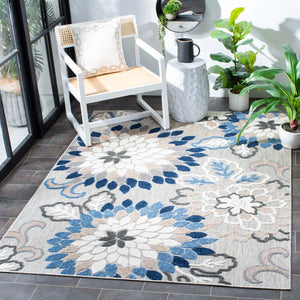 Safavieh Cabana Rug Collection CBN391F - Grey / Blue