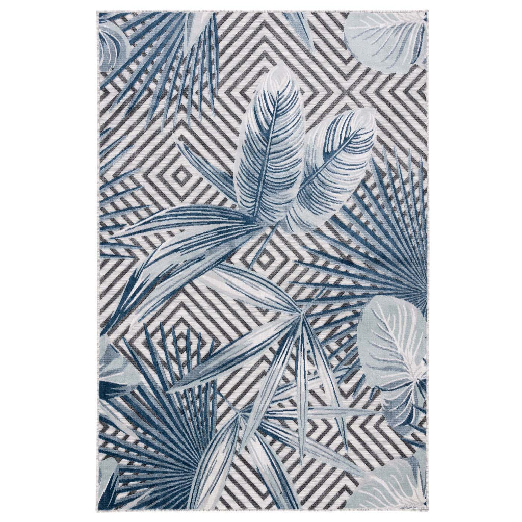 Safavieh Cabana Rug Collection: CBN447N - Ivory / Navy