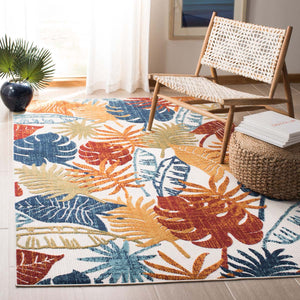 Safavieh Cabana Rug Collection CBN831A - Creme / Red