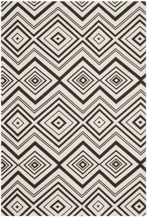 Cotton Area Rug, CDR142B, 160 X 230 cm in Ivory / Brown