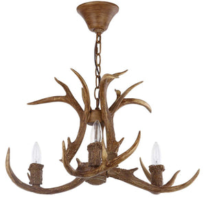 Safavieh Makani 21.5 Inch Dia Antler Chandelier-Brown