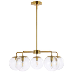 Safavieh Negara Chandelier - Satin Brass/Clear