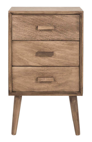 Safavieh Pomona 3 Drawer Chest - Chocolate