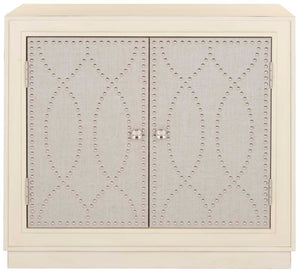Safavieh Yuna 2 Door Chest - Antique Beige/Light Grey Linen