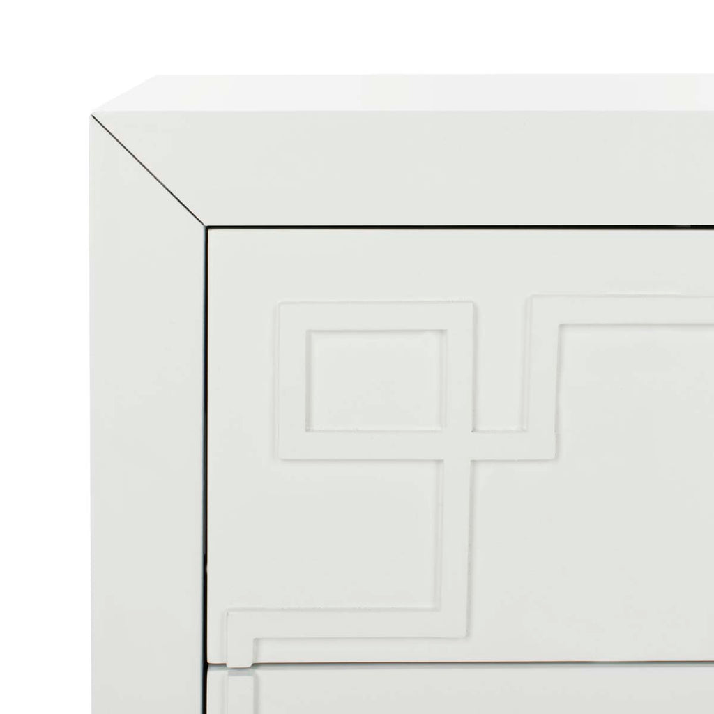 Safavieh Raina 3 Drawer Chest - White/Gold