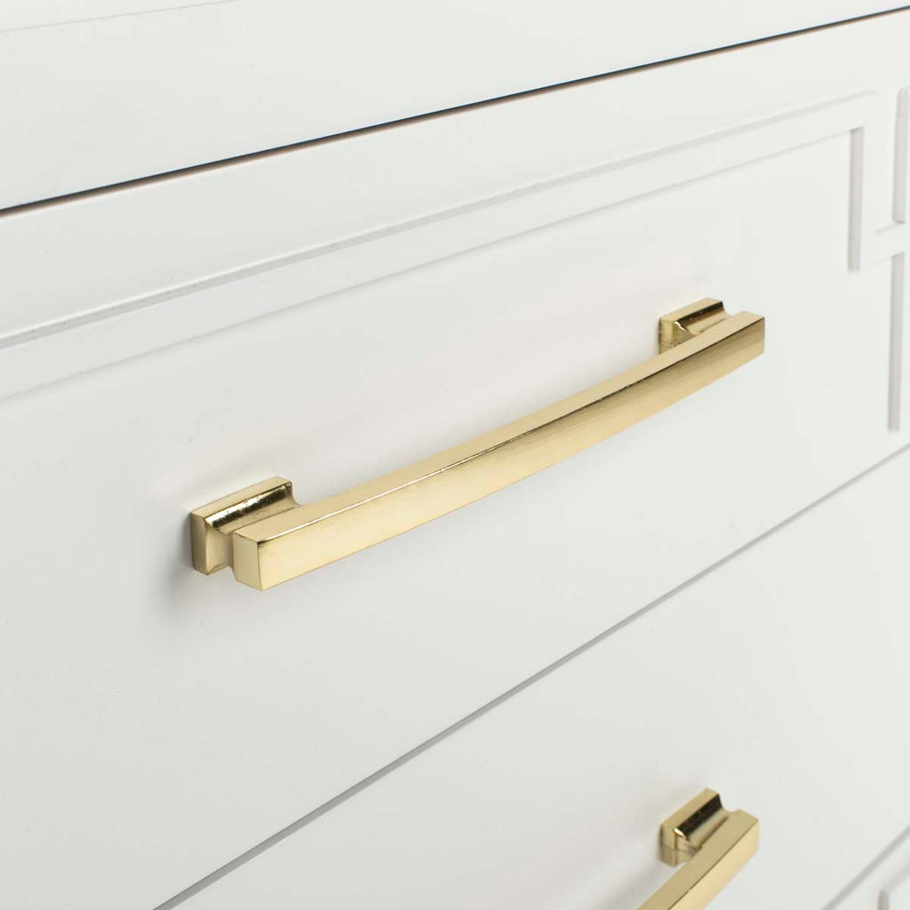 Safavieh Raina 3 Drawer Chest - White/Gold