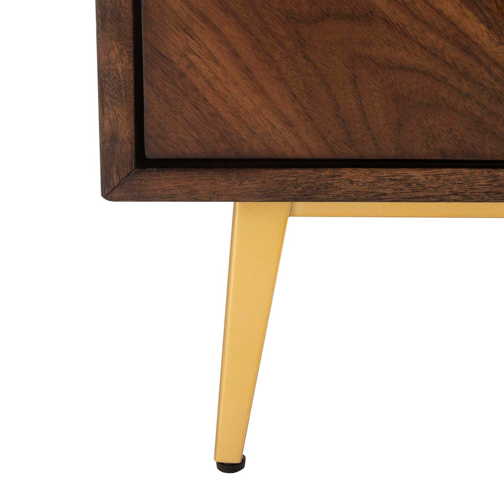 Safavieh Katia 3 Drawer Chest - Walnut/Gold