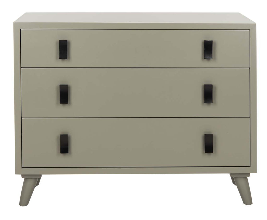 Safavieh Blaize 3 Drawer Chest - Dark Grey/Black