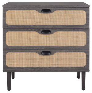 Safavieh Irelia 3 Drawer Chest - Distressed Black
