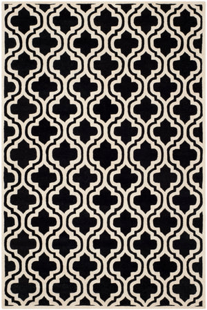 Safavieh Chatham Rug Collection CHT727K - Black / Ivory