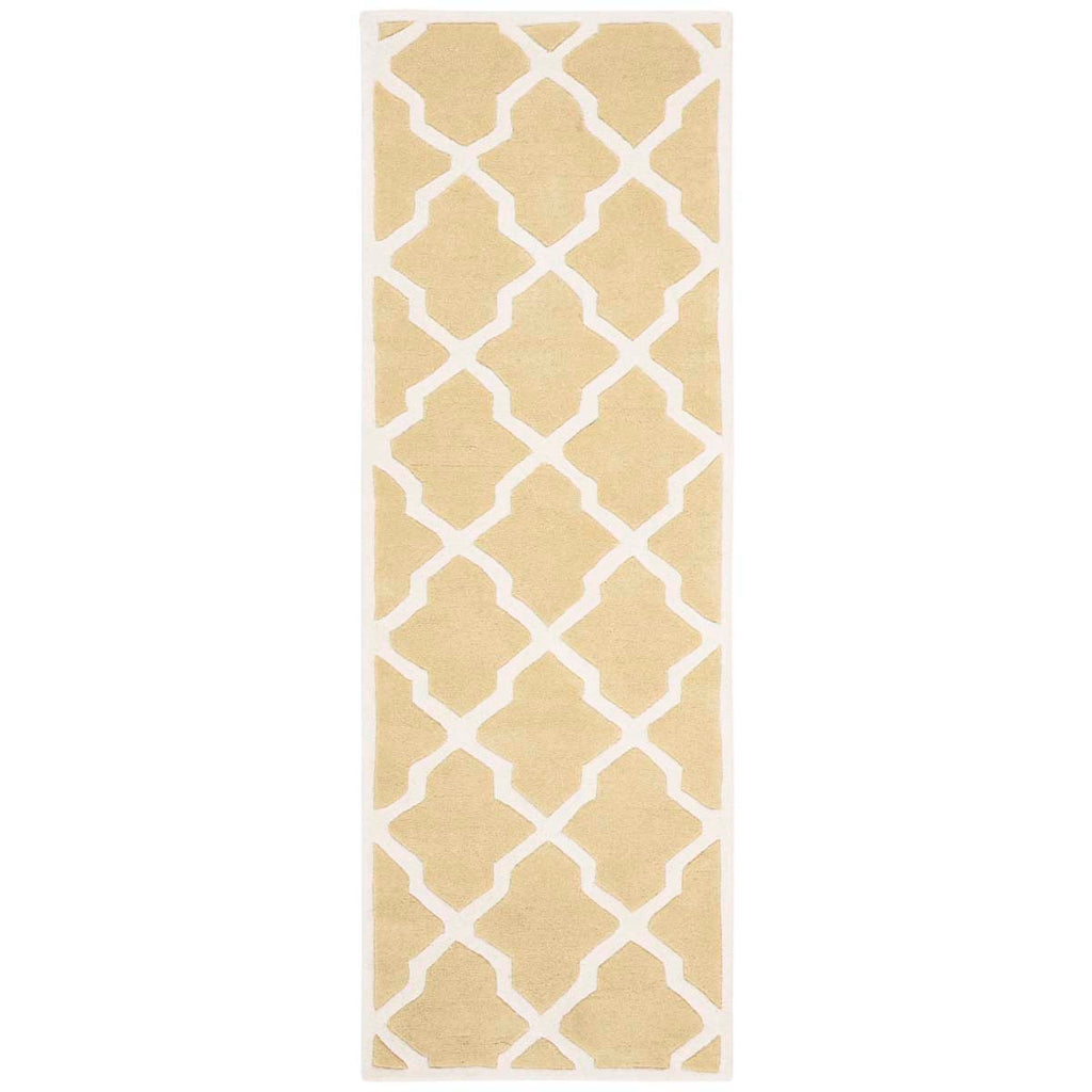 Safavieh Chatham Rug Collection CHT735L - Light Gold / Ivory