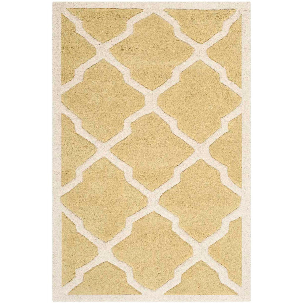 Safavieh Chatham Rug Collection CHT735L - Light Gold / Ivory