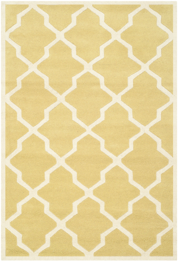 Safavieh Chatham Rug Collection CHT735L - Light Gold / Ivory