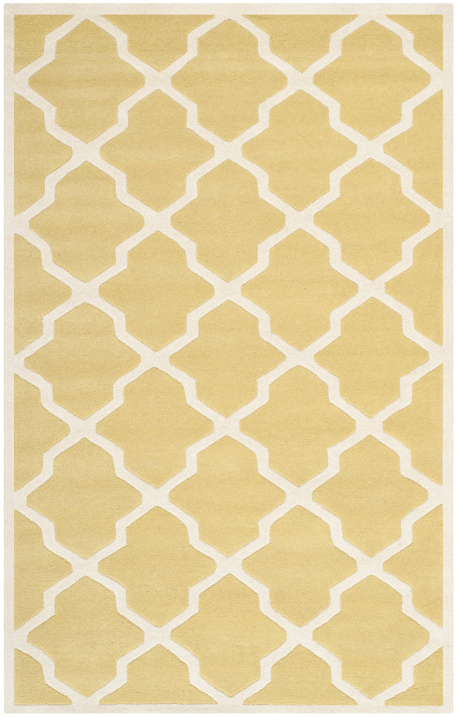 Safavieh Chatham Rug Collection CHT735L - Light Gold / Ivory