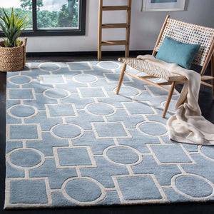 Safavieh Chatham Rug Collection CHT737B - Blue / Ivory