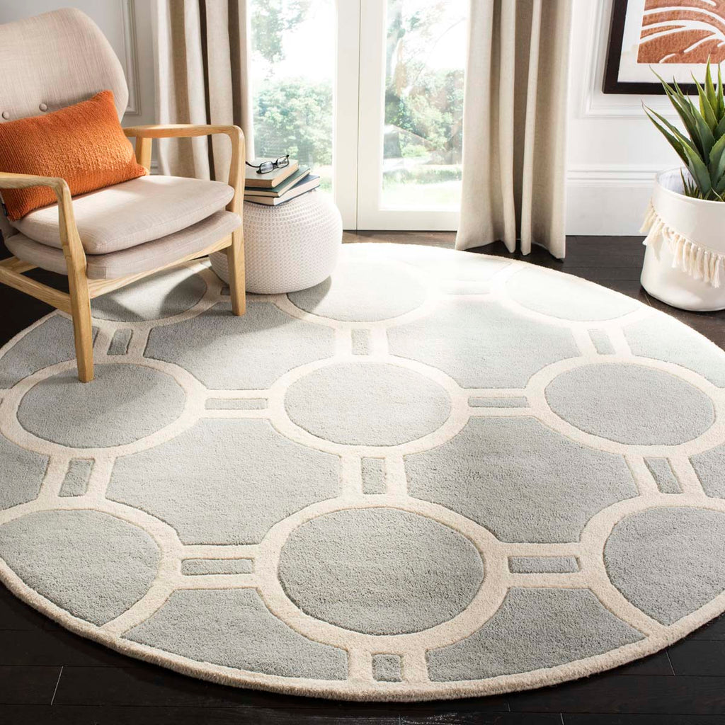 Safavieh Chatham Rug Collection CHT739E - Grey / Ivory