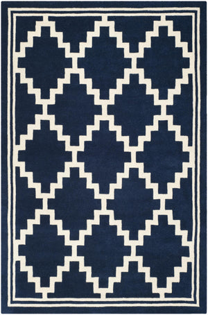 Safavieh Chatham Rug Collection CHT743C - Navy / Ivory