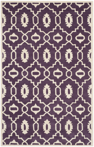 Safavieh Chatham Rug Collection CHT745F - Purple / Ivory