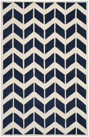Safavieh Chatham Rug Collection CHT746C - Dark Blue / Ivory
