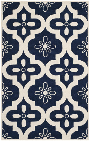 Safavieh Chatham Rug Collection CHT751C - Dark Blue / Ivory