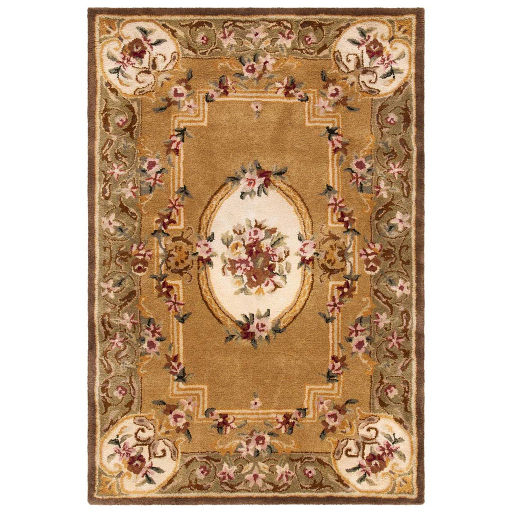 Safavieh Classic Rug Collection CL280A - Light Gold / Green