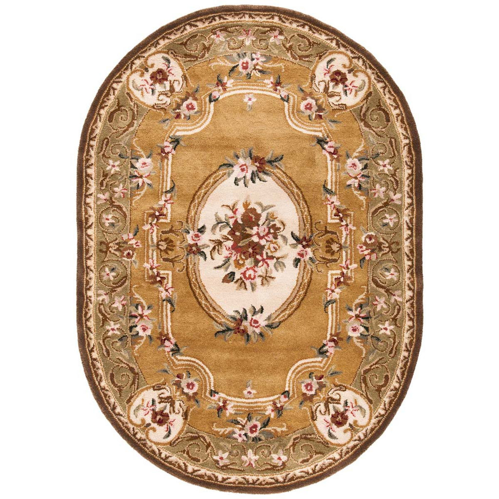 Safavieh Classic Rug Collection CL280A - Light Gold / Green