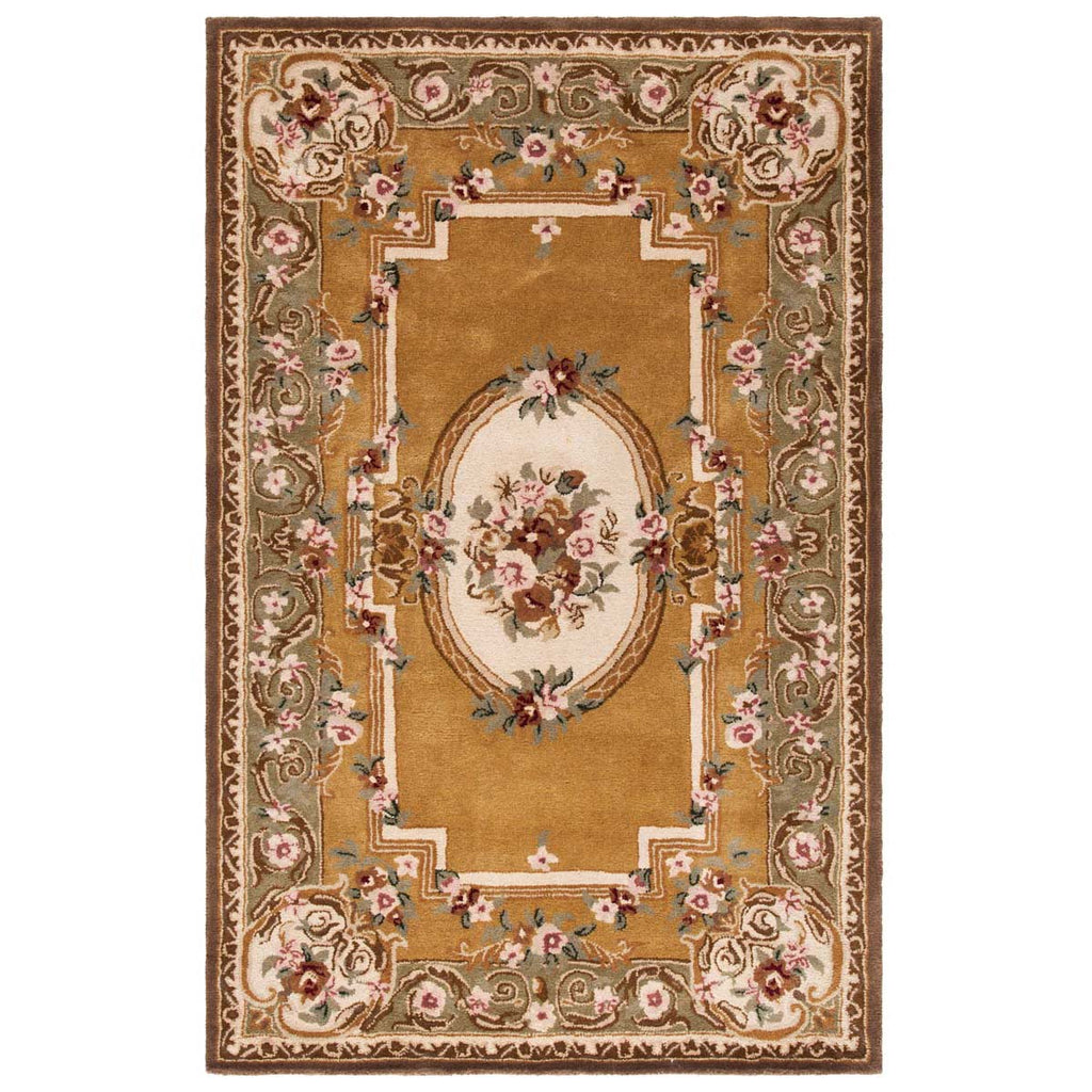 Safavieh Classic Rug Collection CL280A - Light Gold / Green