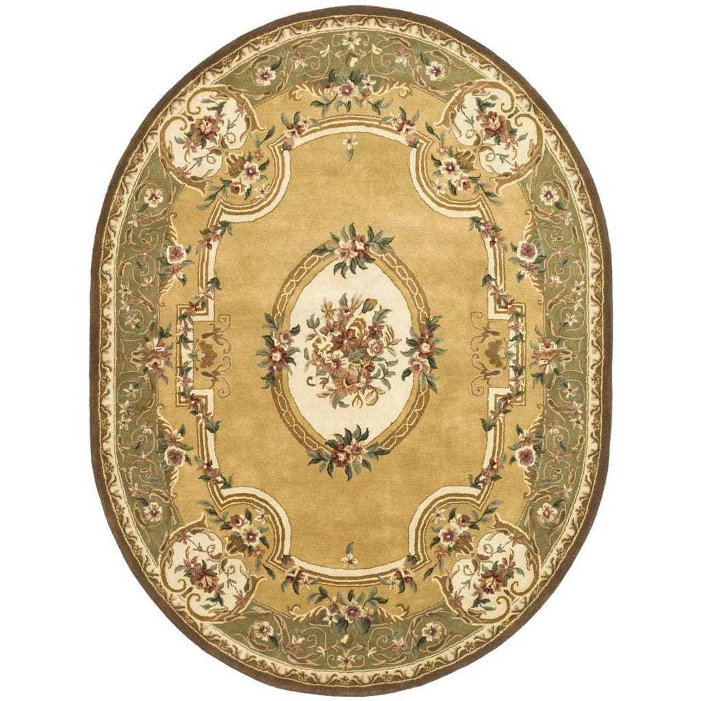 Safavieh Classic Rug Collection CL280A - Light Gold / Green
